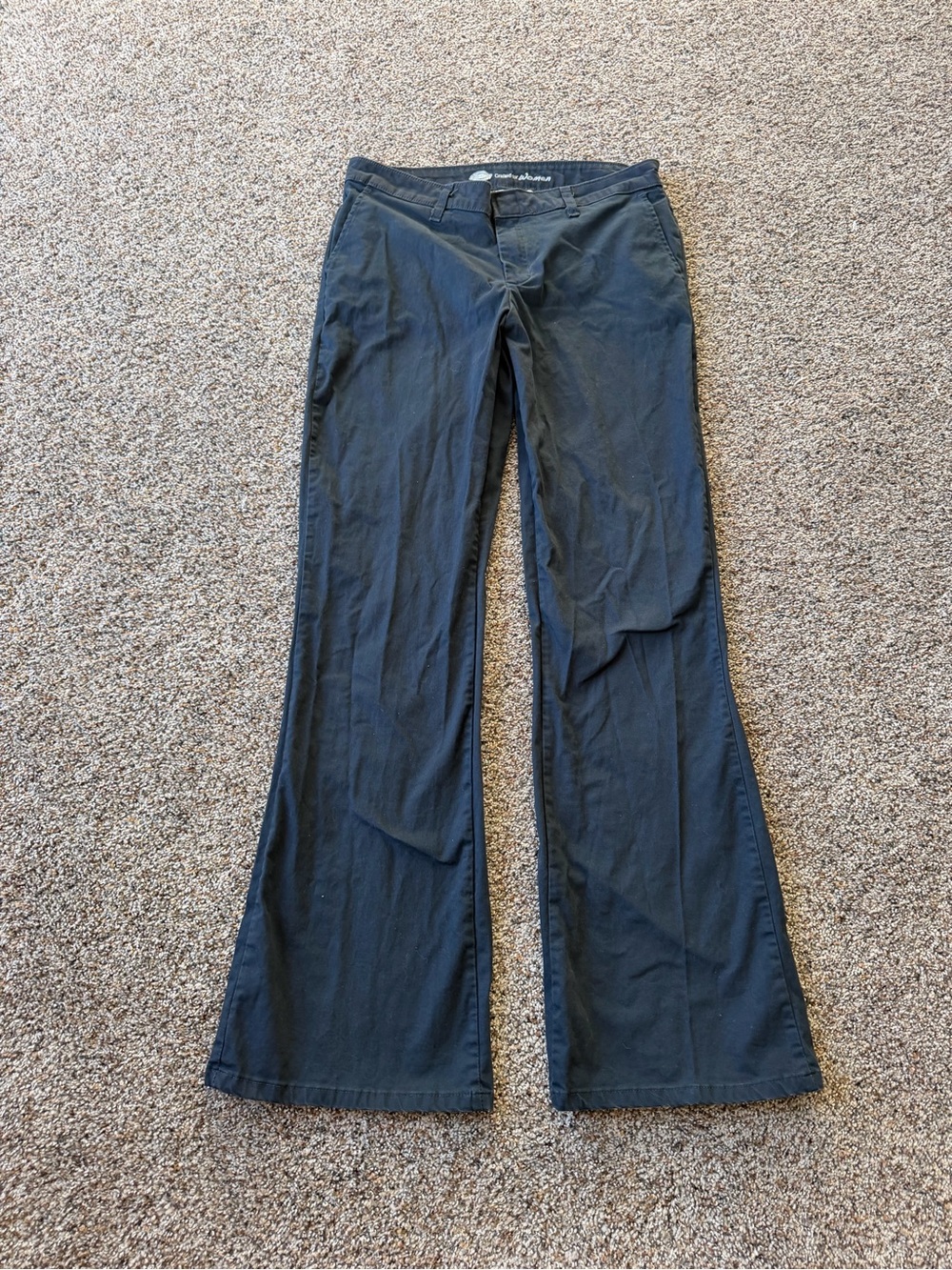 Dickies Women's 10R Navy Slim Bootcut Flare Pants Y2K Skater FP121DN